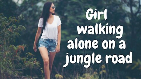 walking alone on a forest | jungle area | Ecological experience | beauty background