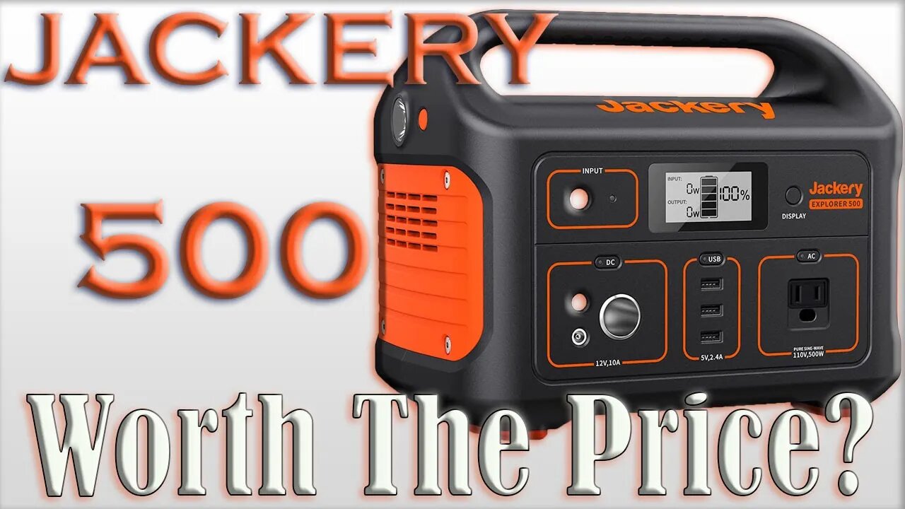 Jackery 500 Portable Power Station Explorer 518Wh Solar Generator With 60 watt Solar Panel Review