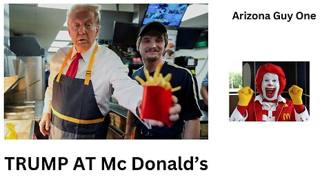 President TRUMP working at Mc Donald's Today