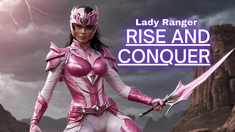 Rise and Conquer, Pink Ranger, AI image generated, Lookbook Cosplay Art Girl