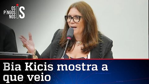 Bia Kicis enquadra petista e coloca ordem na CCJ