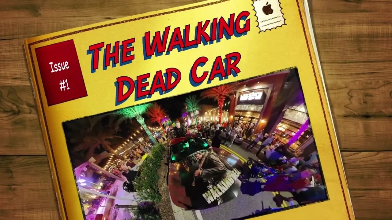 The Walking Dead Car (#1) - Promenade at Sunset Walk - Kissimmee, Florida #halloween #carshow