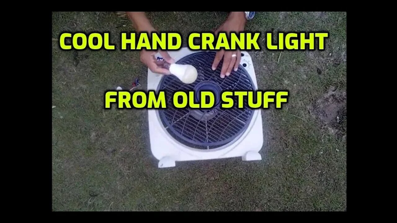 How to make Cool Hand Crank Light From Old Stuff