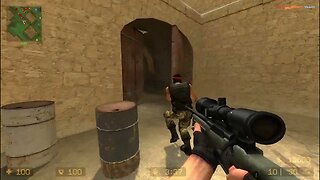 Counter Strike Source Dust 2 Bots #85 Only Sniper Rifles