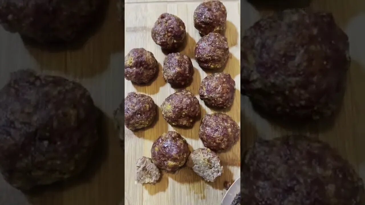 Smoked Venison Meatballs | #shorts