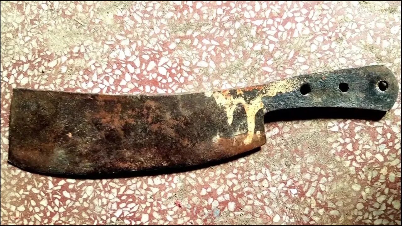 Antique Rusty Cleaver Restoration