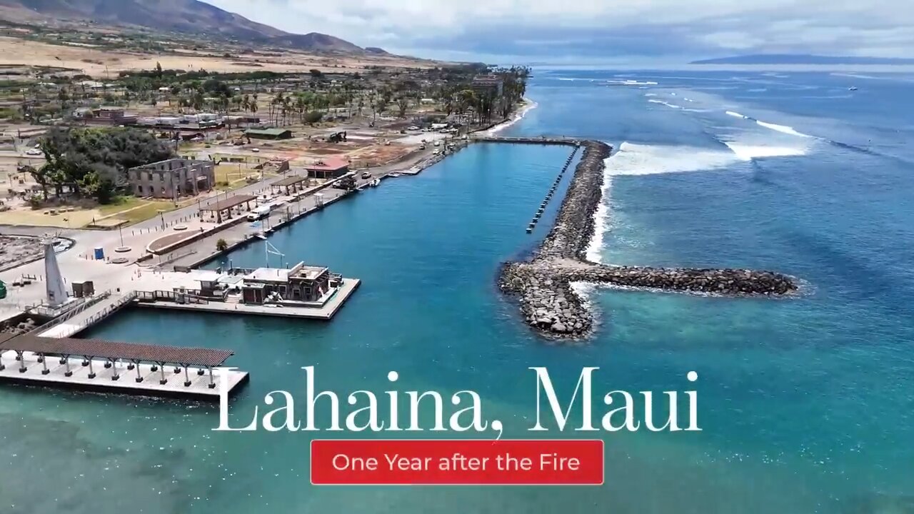 Lahaina FIRE - One YEAR Anniversary - New DRONE Tour !!!