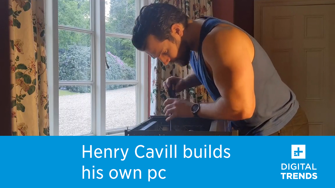 Henry Cavill builds a pc from the ground up