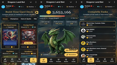 Dragonz Land | Tap The Dragon Egg To Earn Dragonz Gold | New Crypto Mining Bot On Telegram