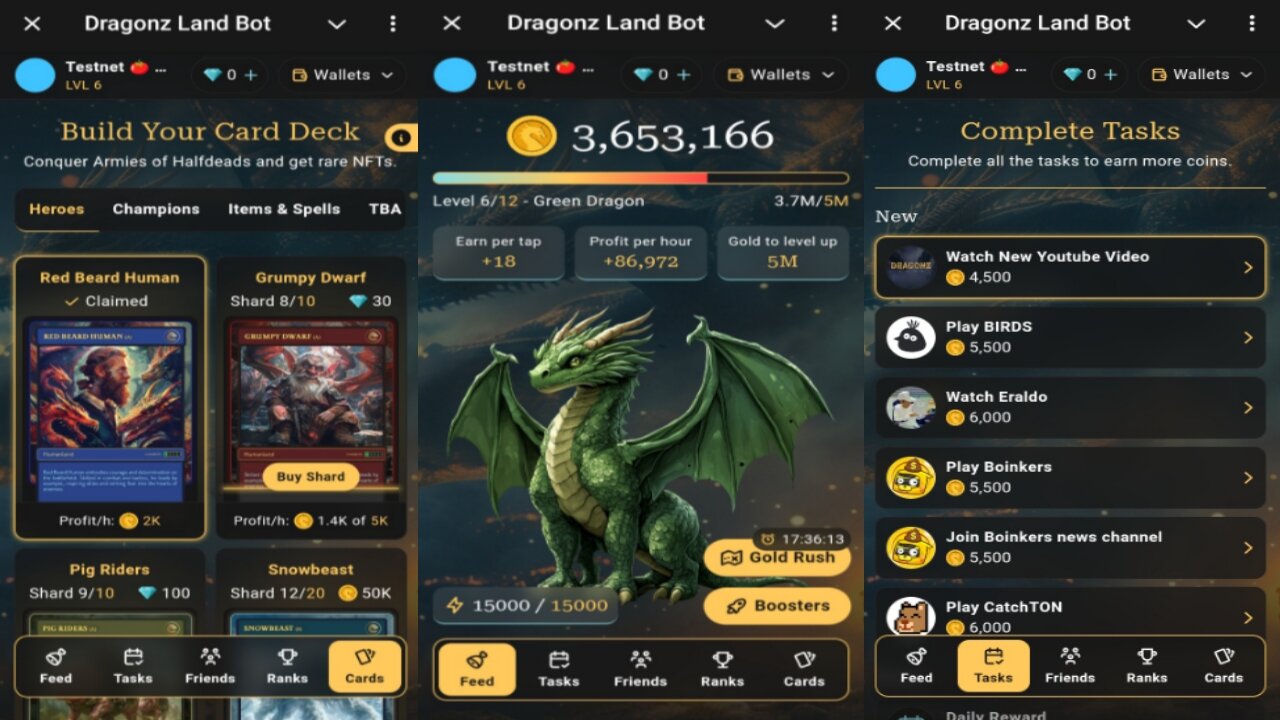 Dragonz Land | Tap The Dragon Egg To Earn Dragonz Gold | New Crypto Mining Bot On Telegram