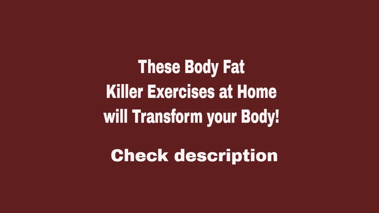 These Body Fat Killer Exercises at Home will Transform your Body! #shorts