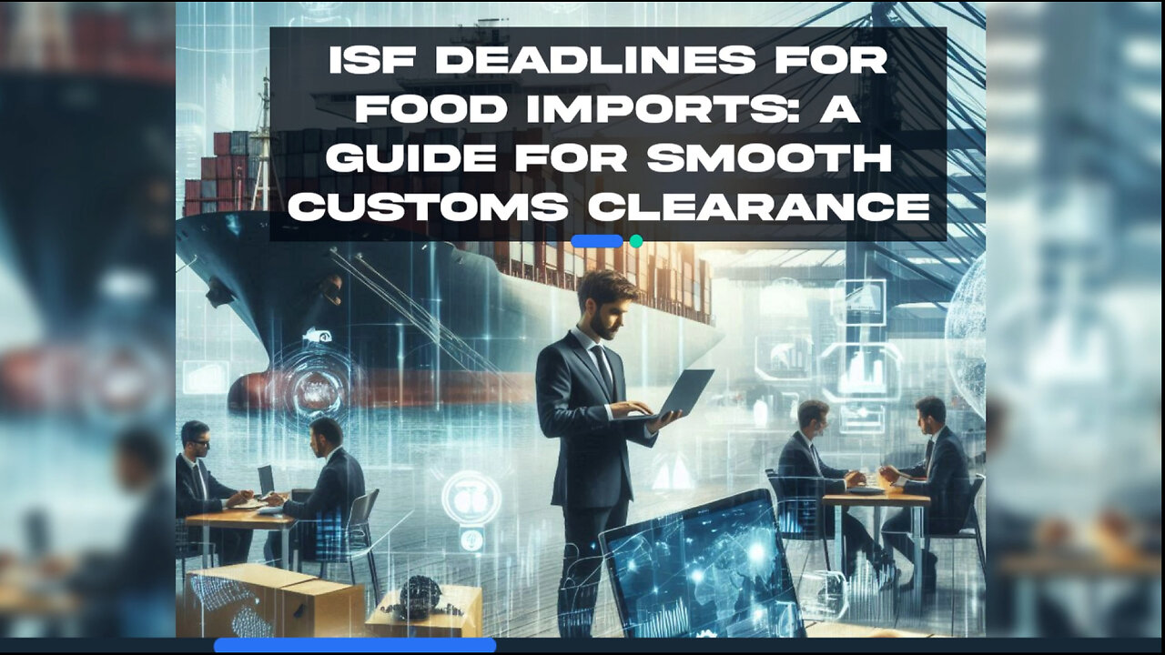 Mastering ISF Deadlines for Food Imports: The Key to Smooth Customs Clearance