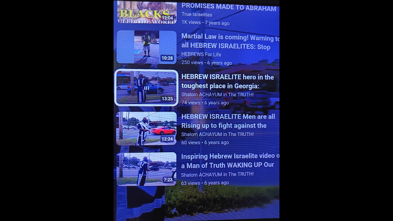 HEBREW ISRAELITE HEROES: TV NEWS PROFILE BISHOP AZARIYAH AS A CRUSADER OF RIGHTEOUSNESS