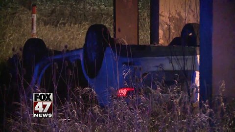 Police investigating rollover accident in East Lansing