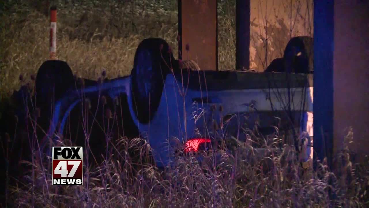 Police investigating rollover accident in East Lansing