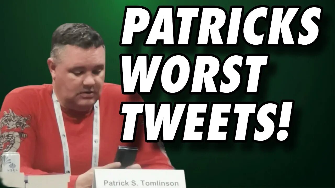 Online MELTDOWN: The WORST Tweets Ever - The Patrick Tomlinson Saga