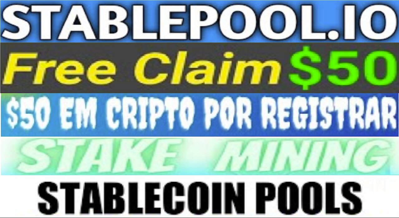 【Stable Pool】Ganhe $50 em criptomoedas em moeda aleatória | Prova de Pagamento | Renda Extra