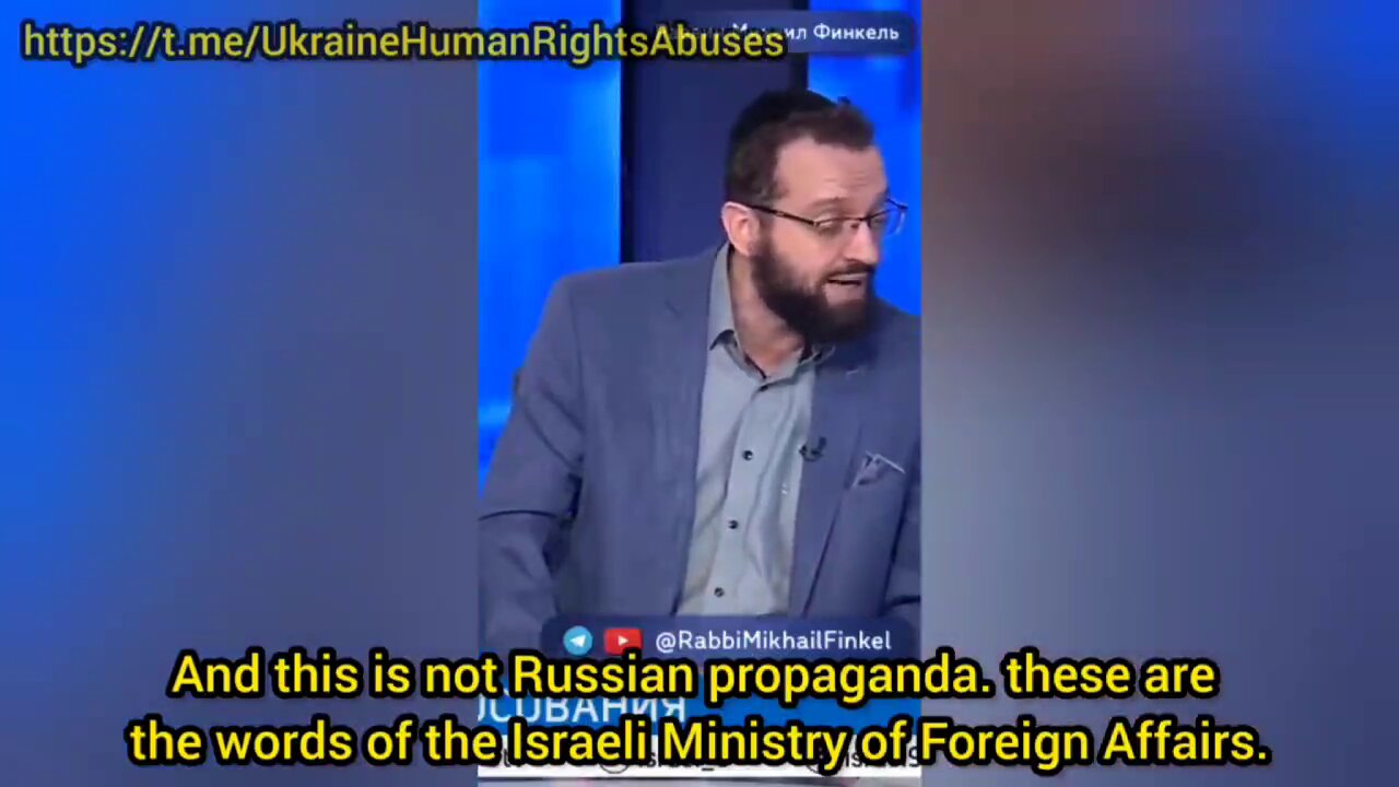 Israeli rabbi condemns Ukrainian regime and nationalist heroes on TV