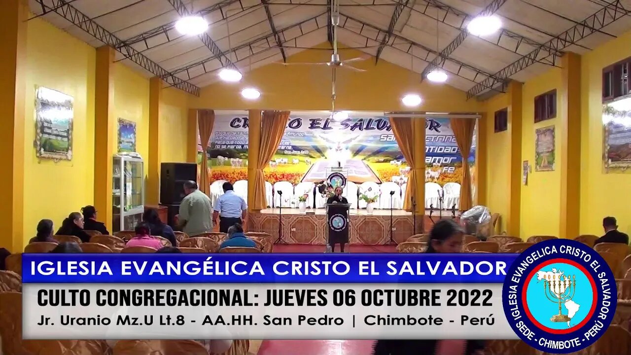 CULTO CONGREGACIONAL: JUEVES 06 OCTUBRE 2022