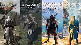 Assassin's Creed evolution 2007 - 2023