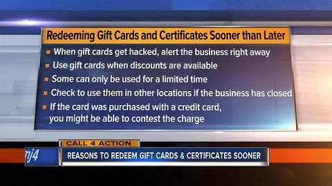Four reasons to redeem gift cards sooner than later
