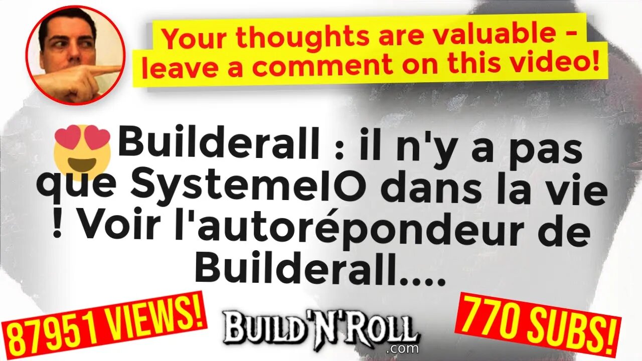 😍 Builderall : il n'y a pas que SystemeIO dans la vie ! Voir l'autorépondeur de Builderall....