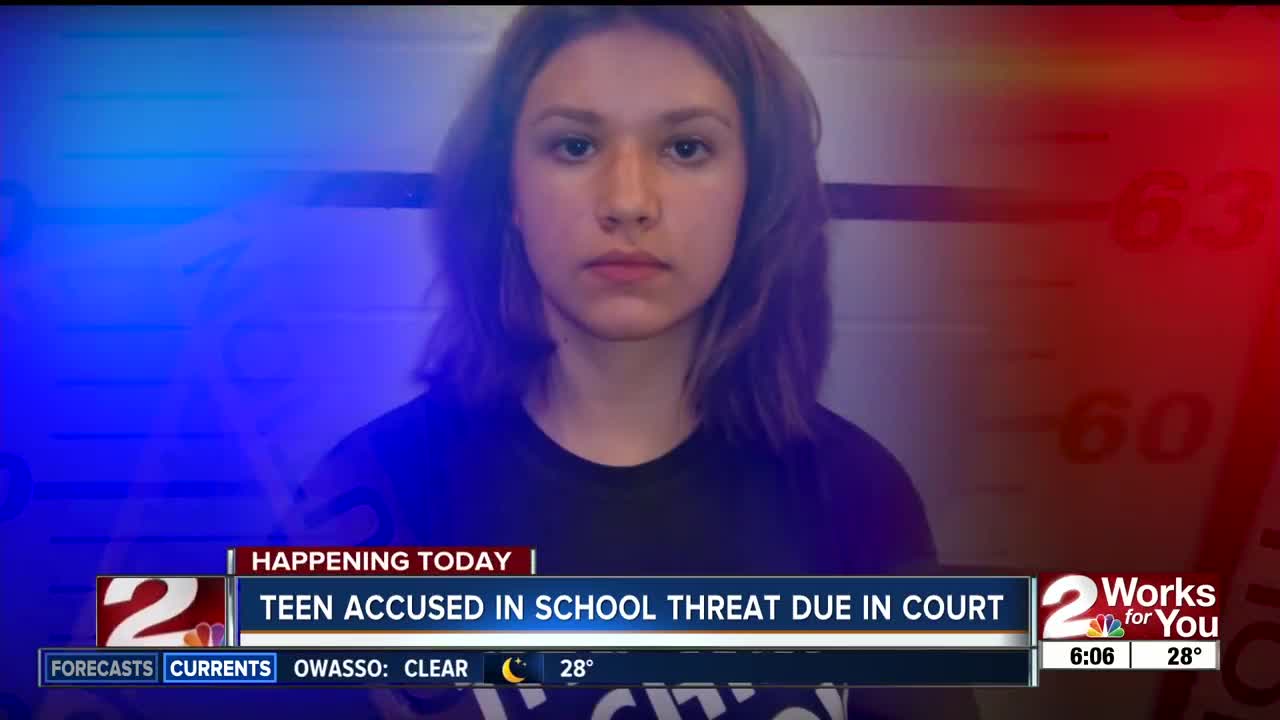 Teen accused in school threat due in court