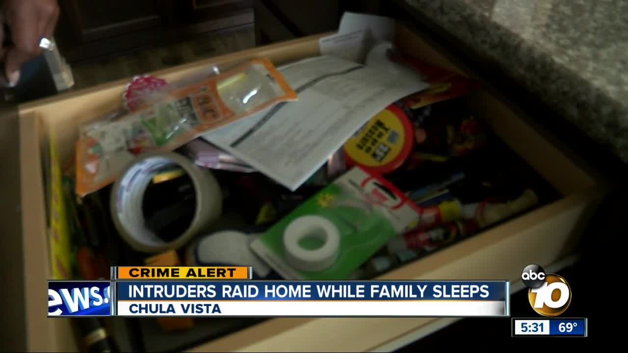 Intruders raid Chula Vista home while family sleeps