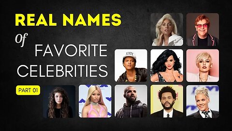 Real Names Of Favorite Celebrities | Part 01