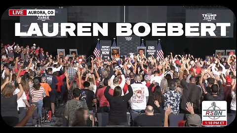 Rep. Lauren Boerbert joins President Trump in Aurora, Colorado - October 11, 2024