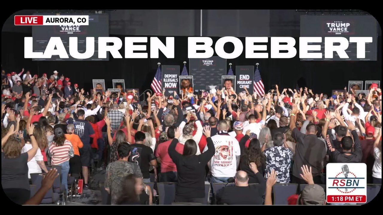 Rep. Lauren Boerbert joins President Trump in Aurora, Colorado - October 11, 2024