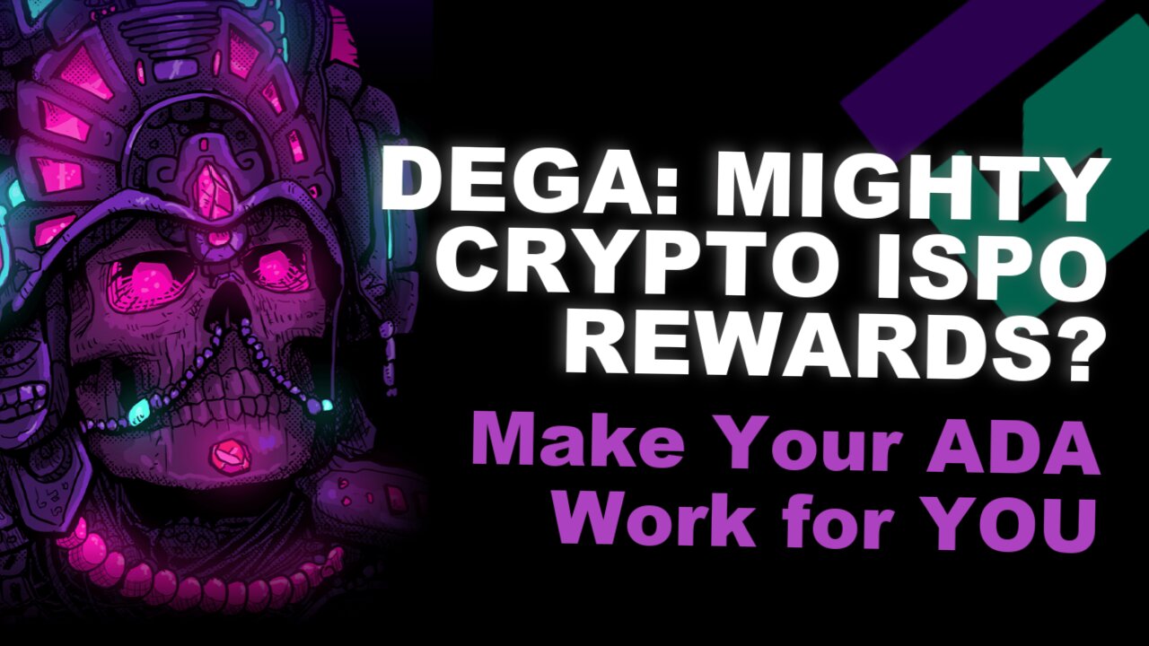 Put Your CRYPTO to WORK for you! DEGA Initial Stake Pool Offering Rewards Compound Crypto Growth