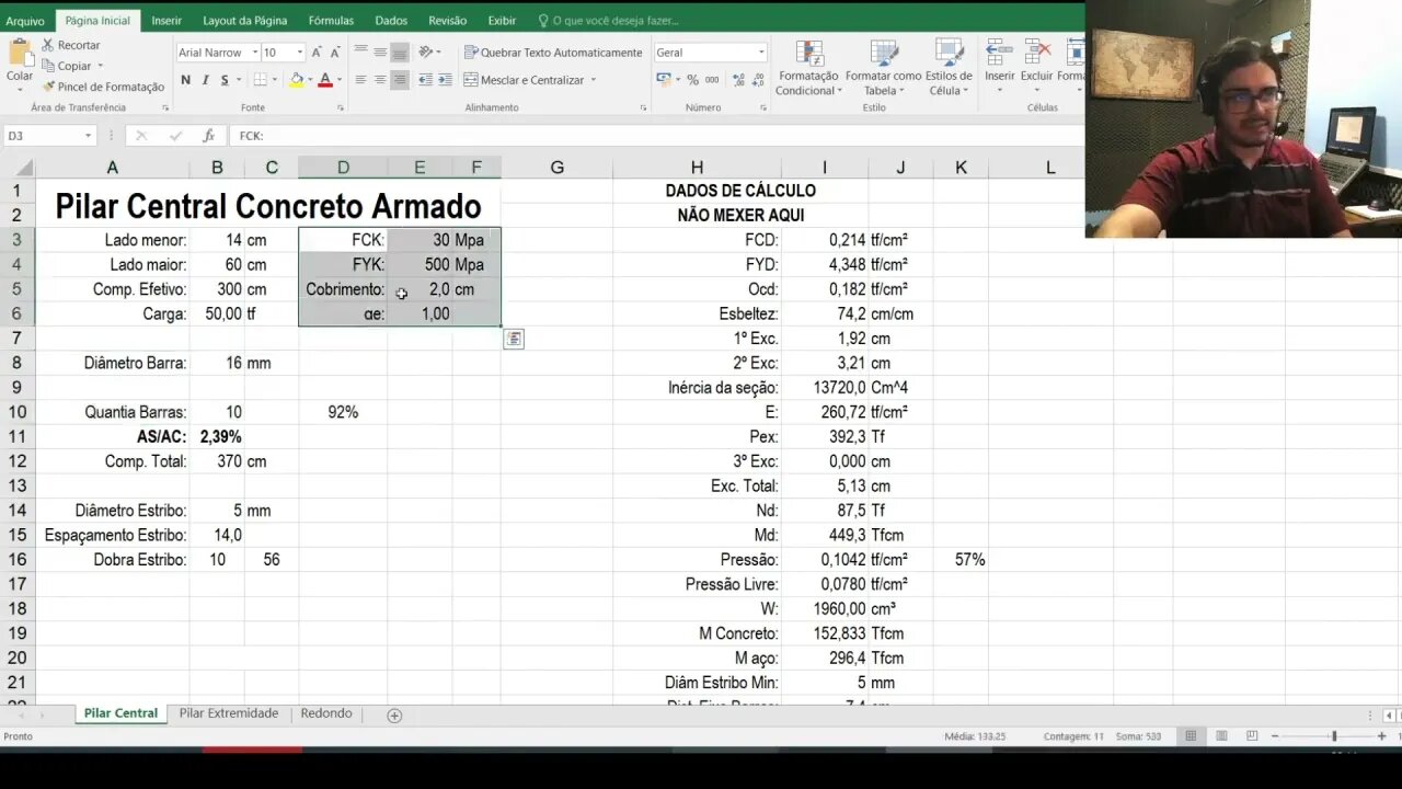Pilares em L, T e Cruz Eng Estrutural