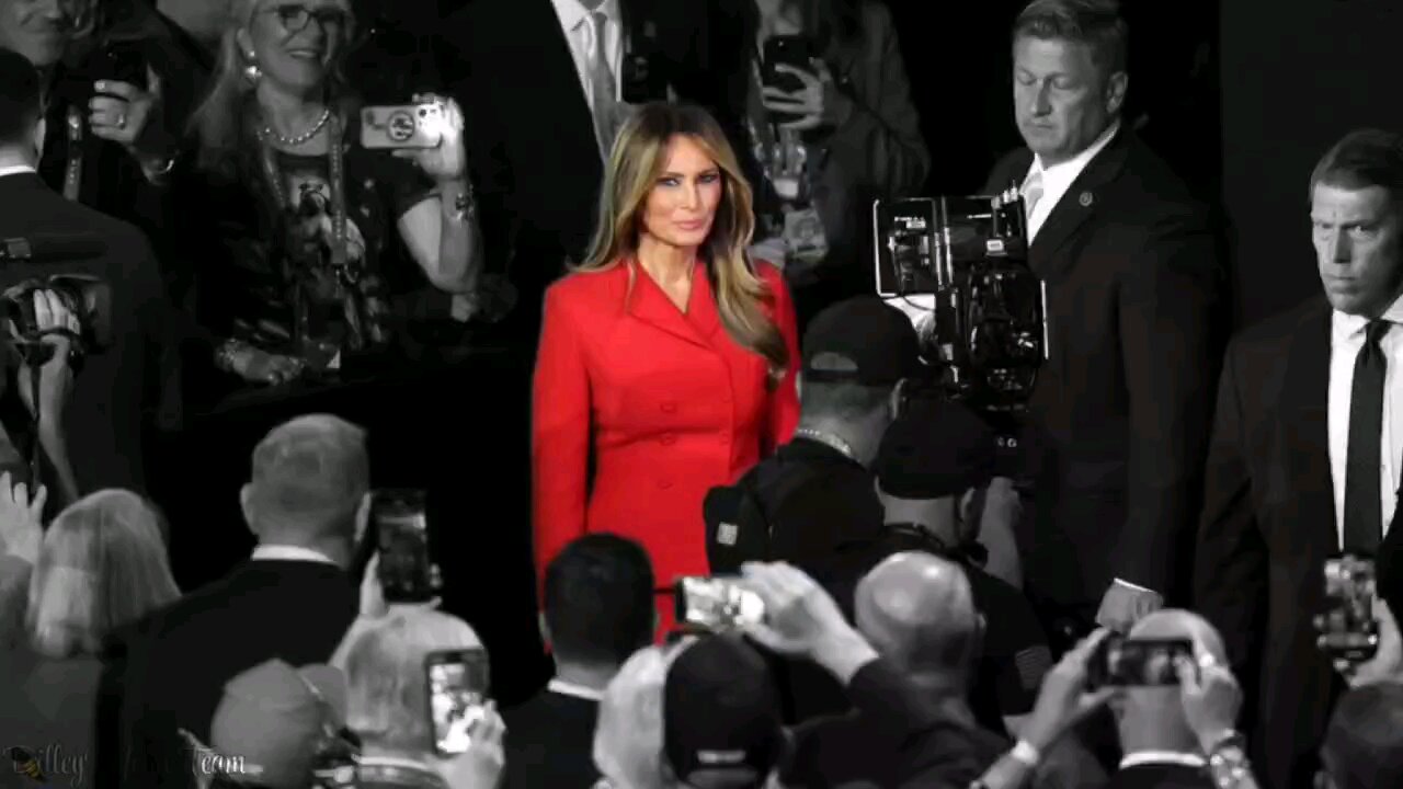 Melania is the Lady in Red