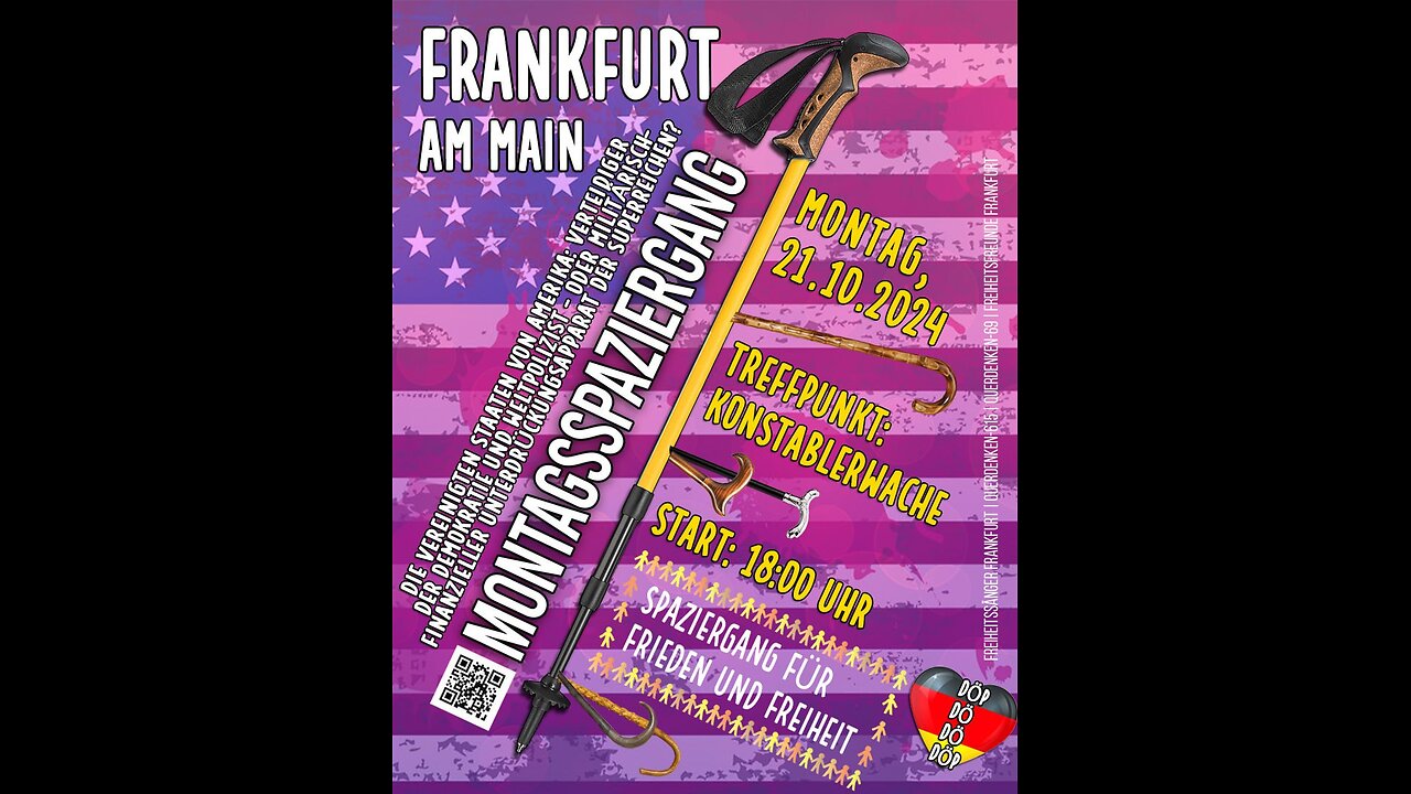 Montagsspaziergang FRANKFURT für FRIEDEN und gegen die BESATZUNG