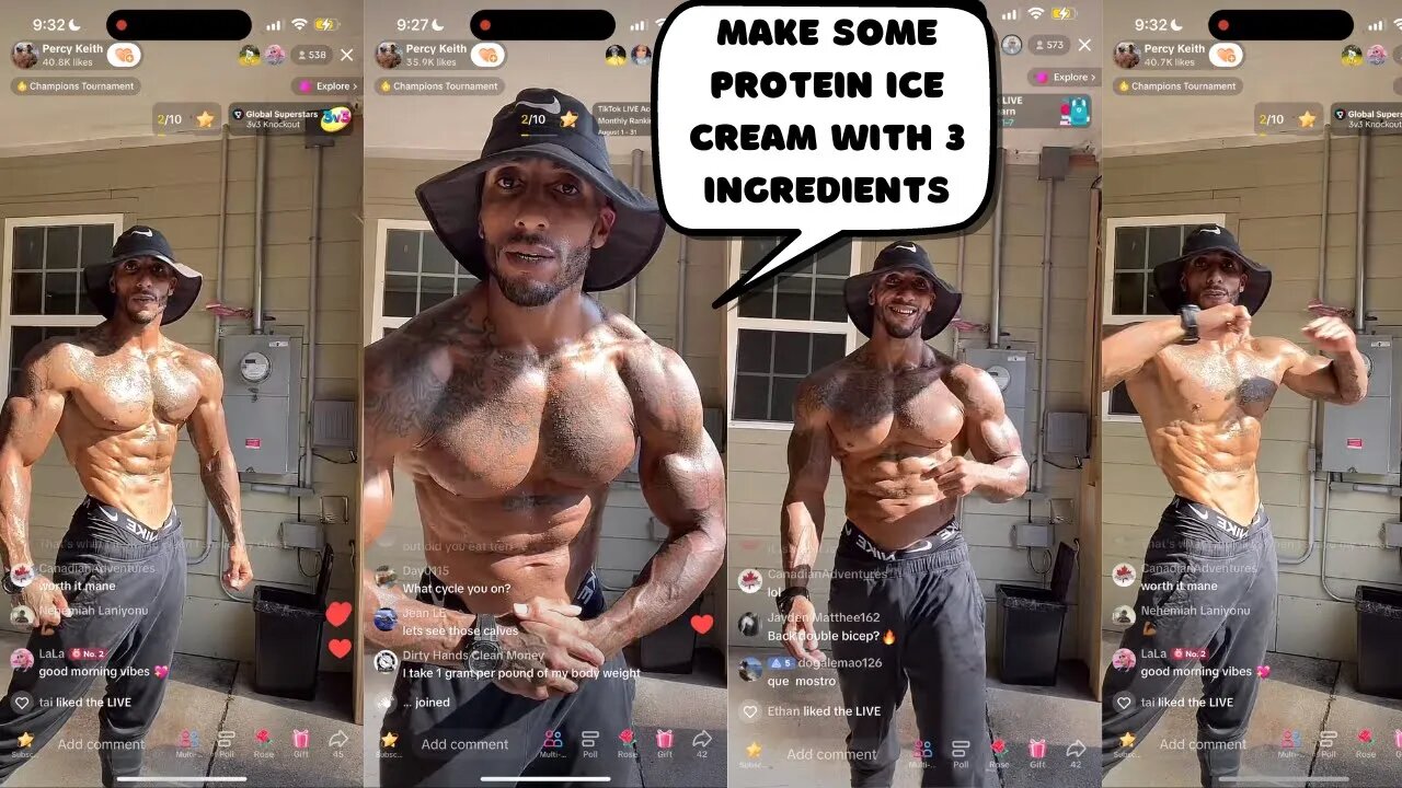 PERCY KEITH WITH SOME PROTEIN POWDER HACKS! HOW TO STEADILY PROGRESS IN THE GYM + HIS CURRENT SPLIT