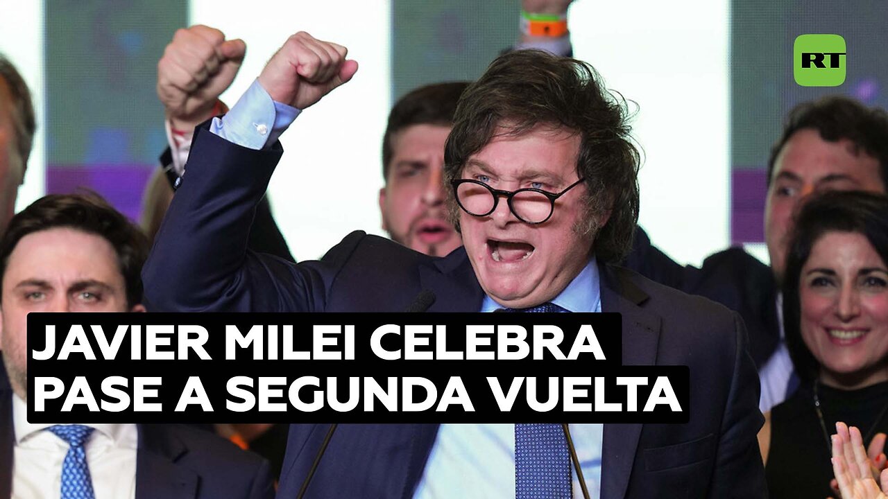 "Es un hecho histórico": Milei celebra el pase a segunda vuelta contra el peronismo