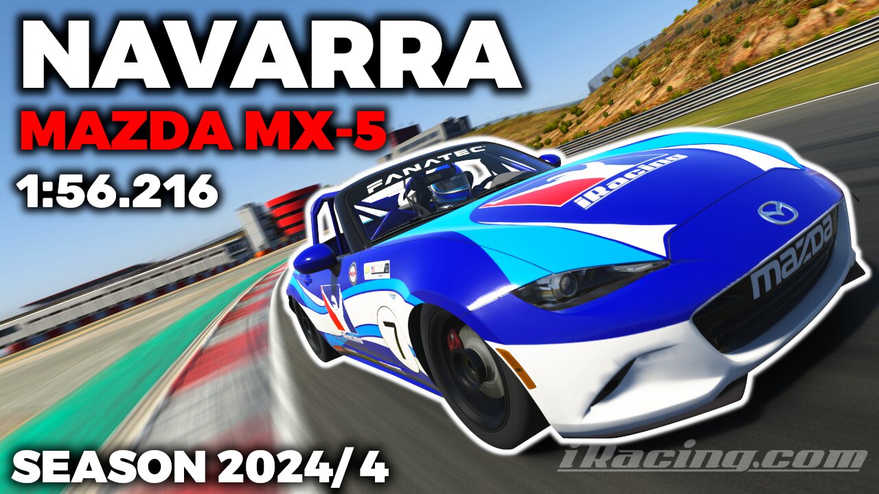 iRacing Guide MX5 Circuit de NAVARRA + Hot Lap + Setup - 1:56,216