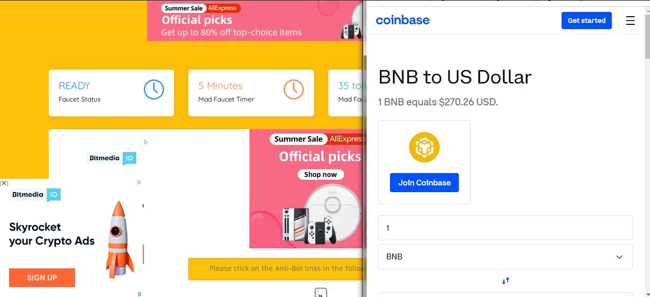 How To Earn Free BNB TOKENS Cryptocurrency At BTC Bunch Every 5 Min Withdraw Via FaucetPay