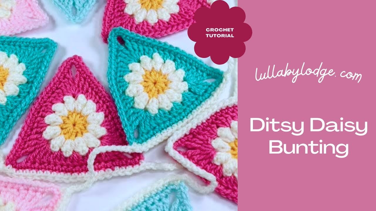 Crochet Pretty Pennants With This Beautiful Daisy Bunting Tutorial