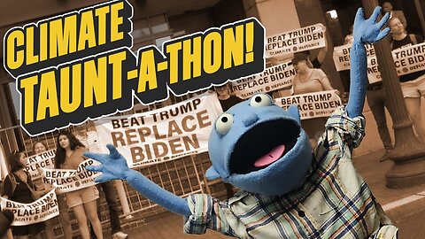 Trolling Climate Protestors with a Puppet