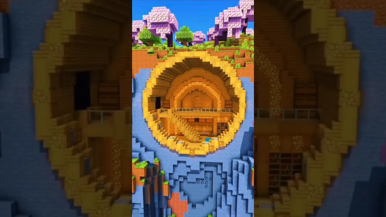 Minecraft Mountain Base #shorts