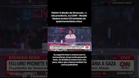 O ditador da Venezuela Nicolás Maduro enviará 30 toneladas de ajuda humanitária a Gaza