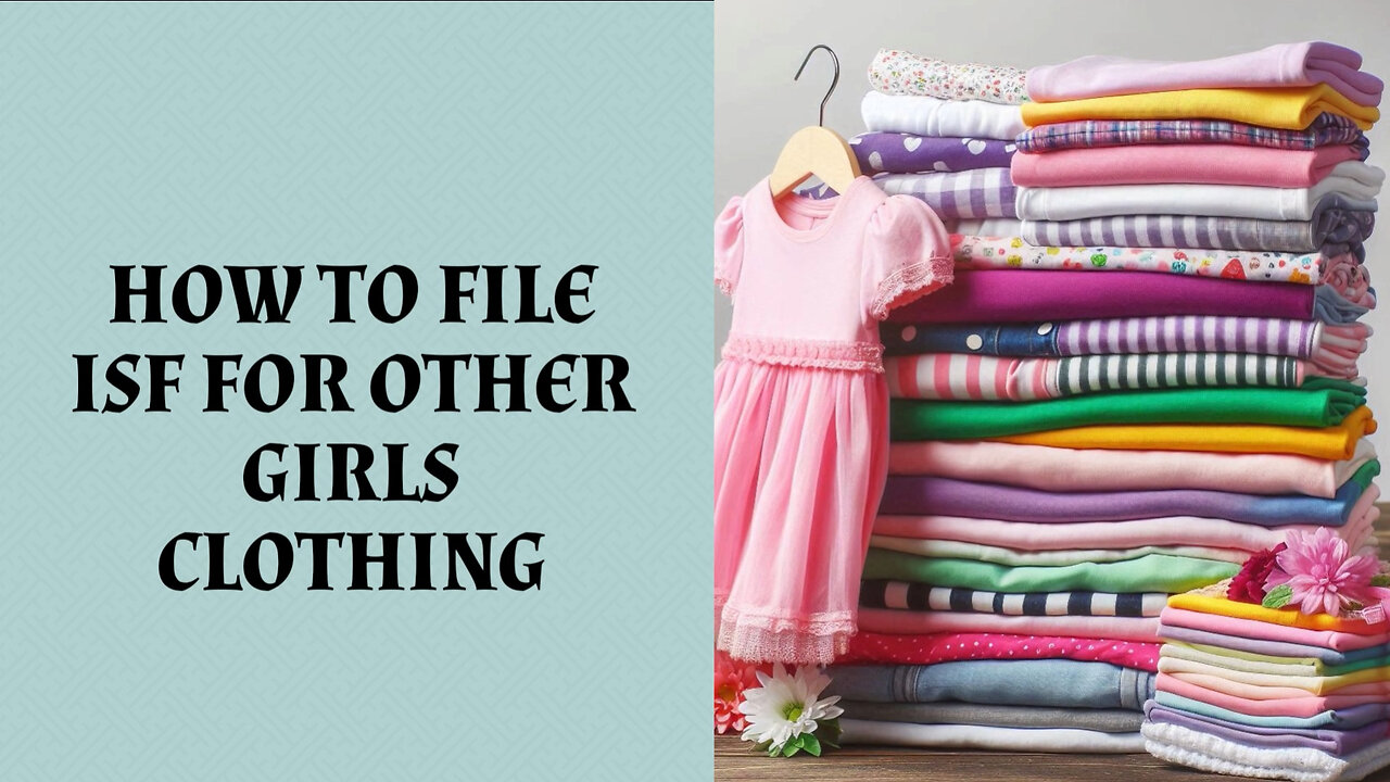 Mastering ISF for Girls' Clothing Imports: A Guide to Smooth Customs Clearance