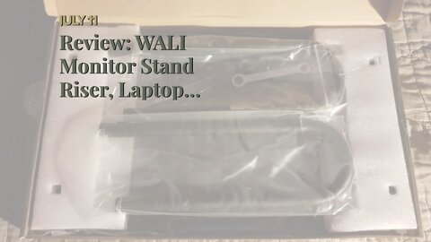 Review: WALI Monitor Stand Riser, Laptop Holder Printer Riser Desk Accessories, Vented Metal Pl...