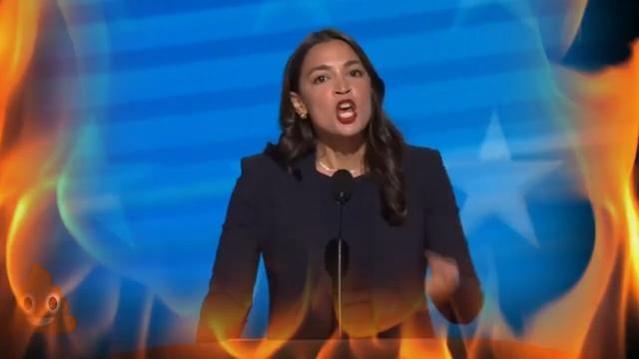 Alexandra Ocasio-Cortez is Possessed at The 2024 Demoncratic National Convention 2024 DNC Night 1