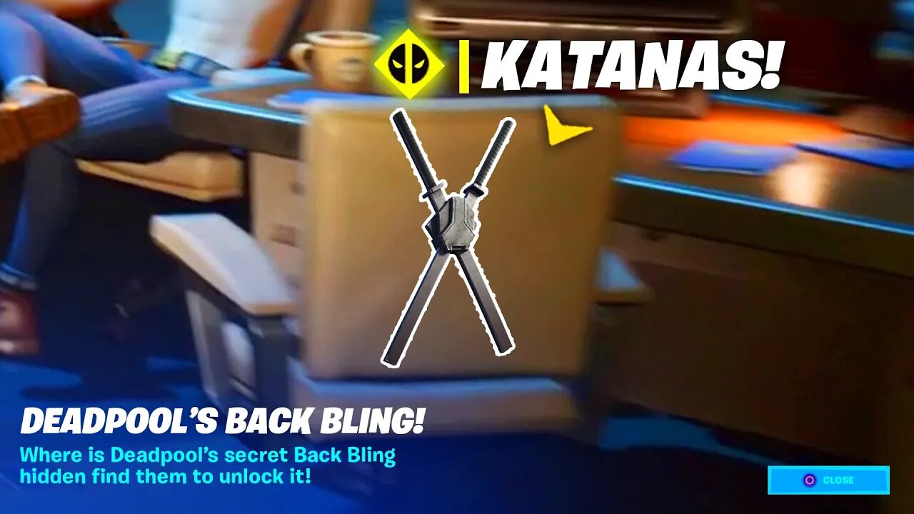 How To FIND DEADPOOL'S KATANAS in Fortnite!.. (Week 4 Challenges)