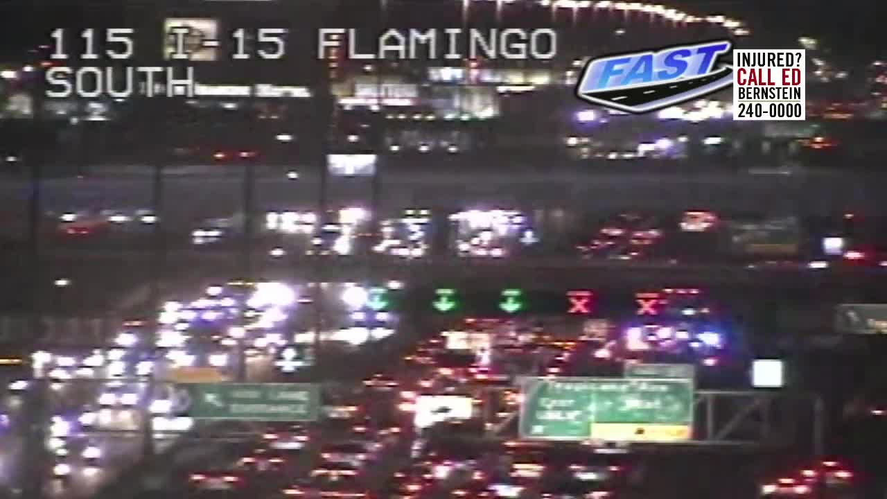 TRAFFIC ALERT: I-15 slow in both directions near Flamingo, SB especially slow