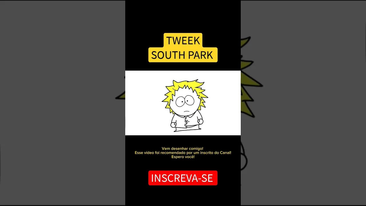 COMO DESENHAR TWEEK SOUTH PARK #shorts #southpark