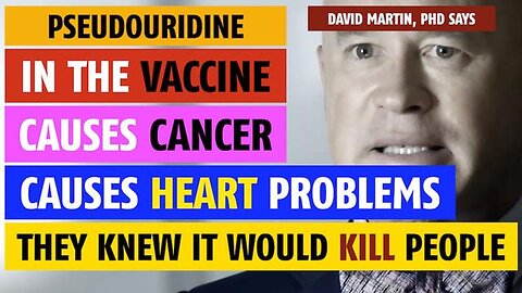 They knew an ingredient in the vaccine caused heart problems, cancer & death, says David Martin, PhD